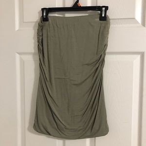 Olive Green Aerie Pencil Skirt